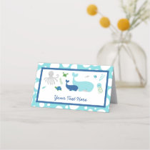 Nautical Under The Sea Baby Shower Place Card