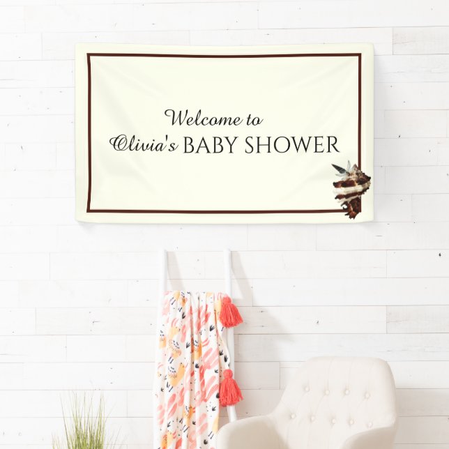 Nautical under the sea shell desert chic butterfly banner (Insitu)