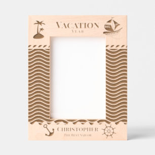 Nautical Vacation Engraved Frames