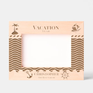 Nautical Vacation Engraved Frames