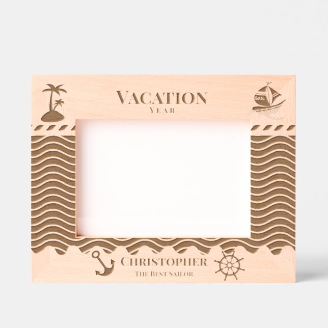 Nautical Vacation Engraved Frames (Front)