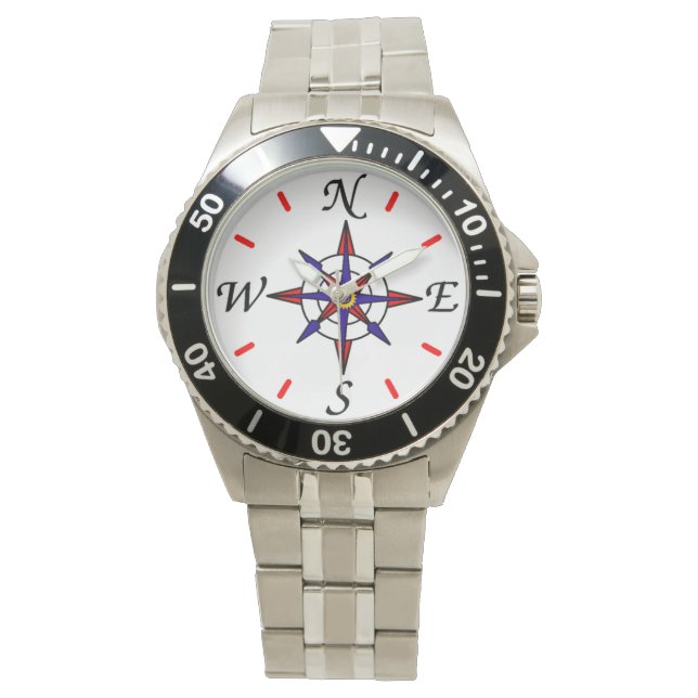 Nautical Vintage Compass Watch (Front)
