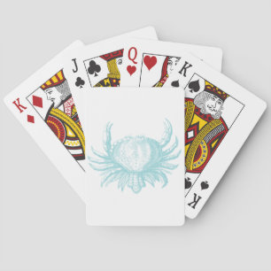 Nautical Vintage Marine Sea Crab Poker Cards