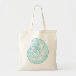 Nautical Vintage Marine Seashell Tote Bag