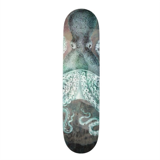 Nautical Vintage Octopus Skateboard Deck | Zazzle.com