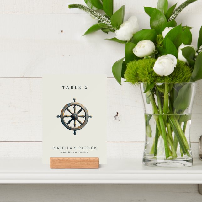 Nautical Vintage Ship's Wheel Holder (Insitu 4)