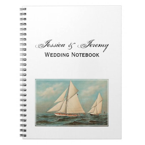 Nautical Vintage Yachts Racing 1 Notebook