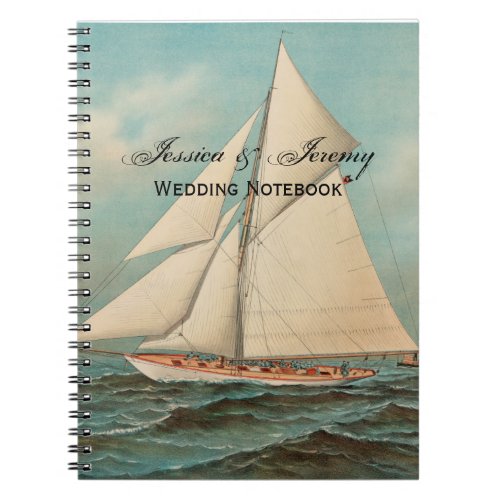 Nautical Vintage Yachts Racing 1 Notebook