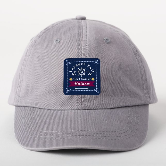 Nautical Voyager Best Sailor Navy Patch (On Headwear)