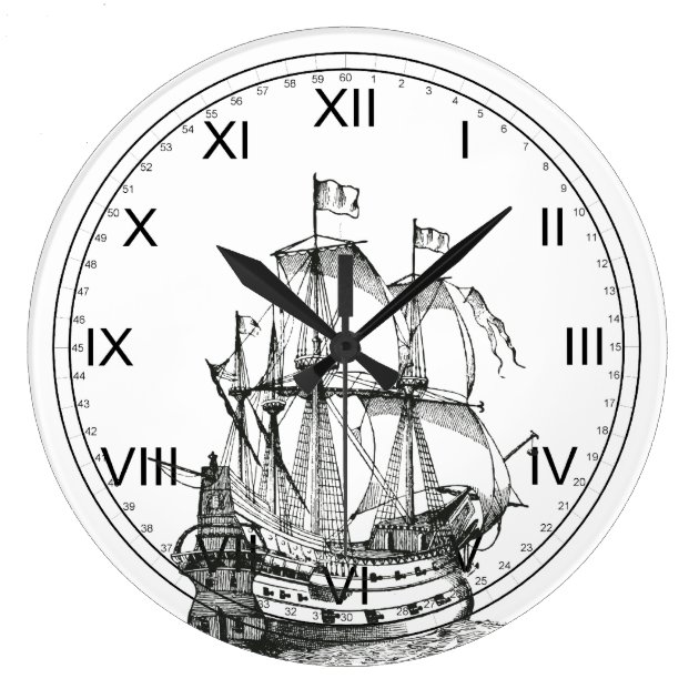 Nautical Wall Clocks Zazzle Com   Nautical Wall Clocks R4582e3b316b74866aacfd83180838f17 Fup13 8byvr 630 