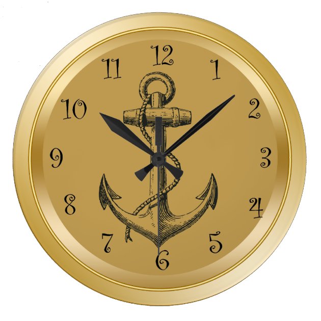 Nautical Wall Clocks Zazzle Com   Nautical Wall Clocks R56c7cc76478549a2a746cfa4f2834fe7 Fup13 8byvr 630 