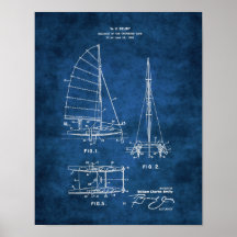 Nautical Wall Decor Nursery Sailboat Blueprint #6