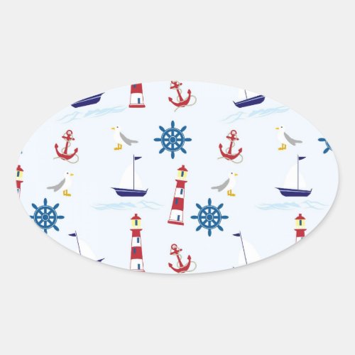 nautical_wallpaper_background_paper oval sticker