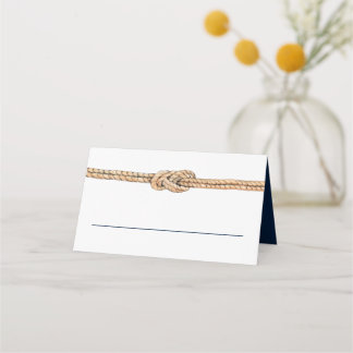 Nautical Watercolor Knot rope wedding Place Card