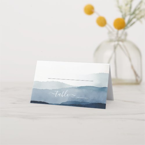 Nautical Watercolor Wedding Place Card