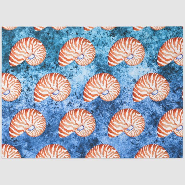 Nautical Waves Design 4 Tissue Paper (Front)