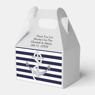 Nautical Wedding Anchor Modern Favor Boxes