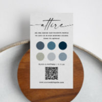 Nautical Wedding Dress Code + QR Code | Attire