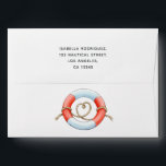 Nautical Wedding Envelope<br><div class="desc">Nautical wedding invitation envelope.</div>