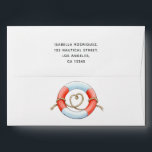 Nautical Wedding Envelope<br><div class="desc">Nautical wedding invitation envelope.</div>