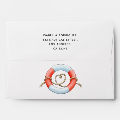 Nautical Wedding Envelope
