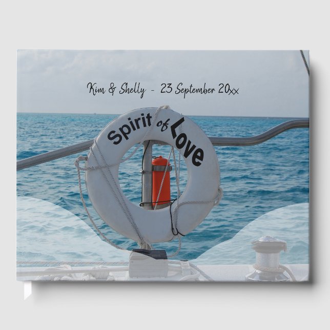 Nautical Wedding Guest Book (Front)