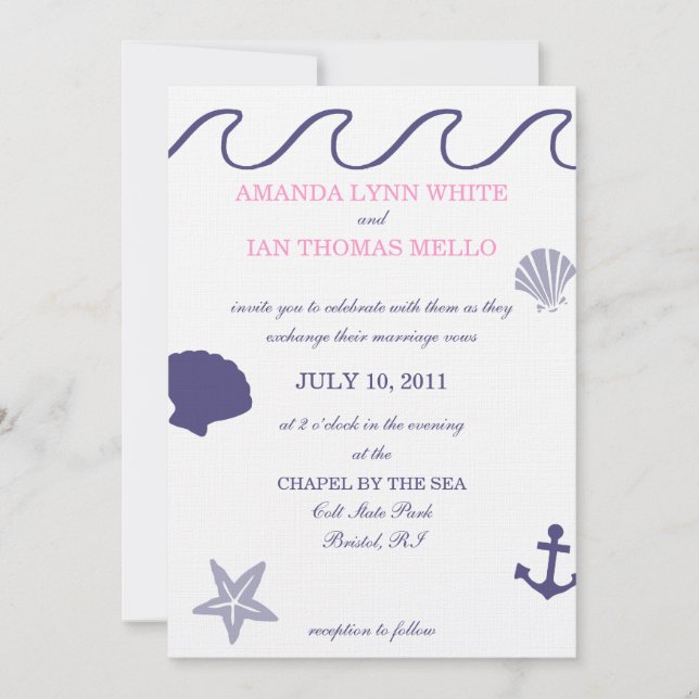 Nautical Wedding Invitation (Front)