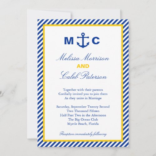 Nautical Wedding Invitation