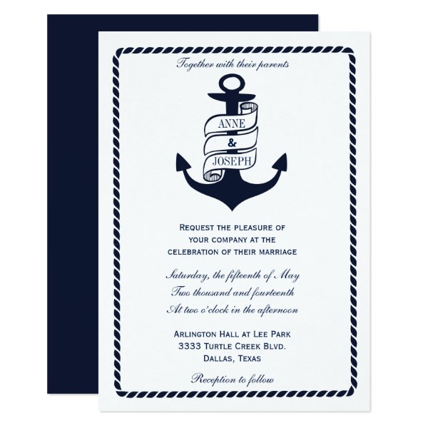 256749157881269999 Nautical Wedding Invitation