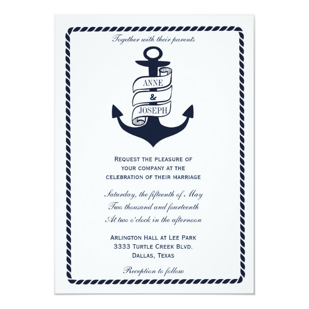 Nautical Wedding Invitation