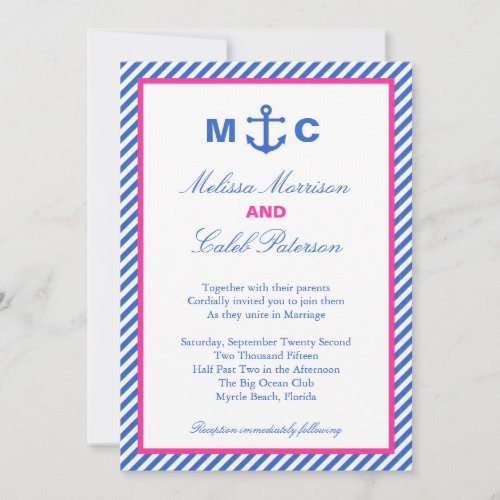 Nautical Wedding Invitation