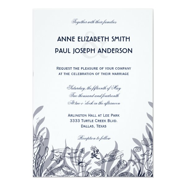 Nautical Wedding Invitation X