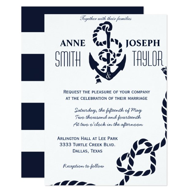 Nautical Wedding Invitation XIII