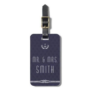 Nautical Wedding Luggage Tags Blue Anchors Nautical Wedding Luggage Tags Blue Anchors