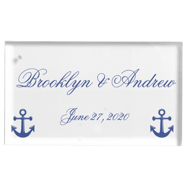 Nautical Wedding Place Card Holders (Front)