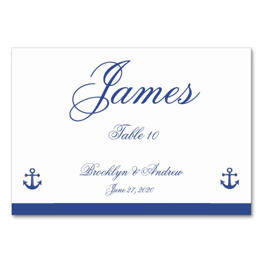 Nautical Wedding Place Cards | Zazzle.com
