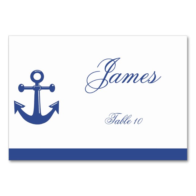 Nautical Wedding Place Cards (Front)