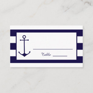 Nautical : Wedding Place Cards : Business Cards