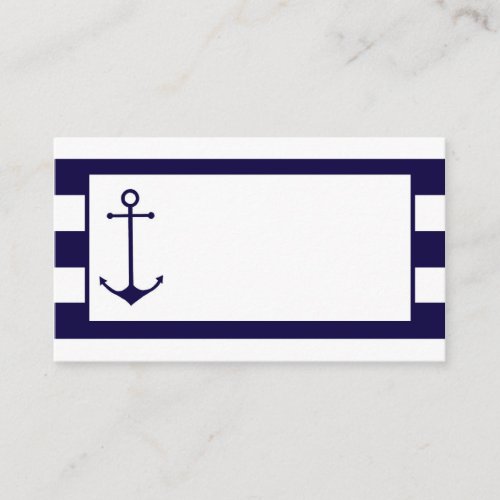 Nautical  Wedding Place Cards  Business Cards