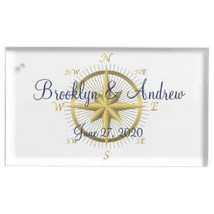 Nautical Wedding Table Card Holders