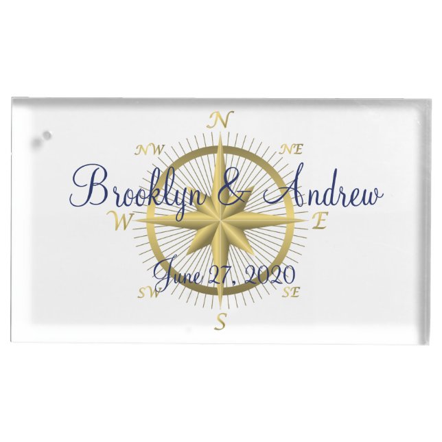 Nautical Wedding Table Card Holders (Front)