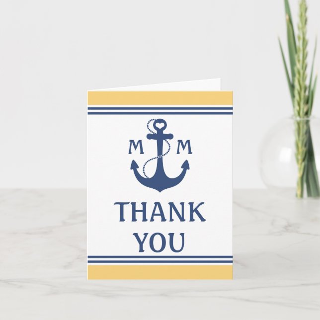 Nautical Wedding Thank You (Front)