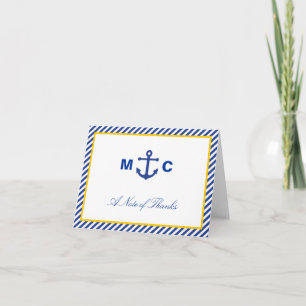 Nautical Wedding Thank You Card