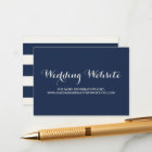 Nautical | Wedding Website Card