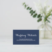 Nautical | Wedding Website Card (Standing Front)