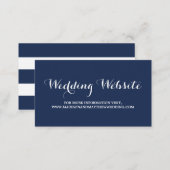 Nautical | Wedding Website Card (Front/Back)