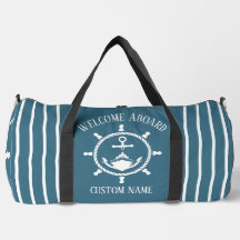 Nautical Welcome captain Boat Anchor Blue Marine