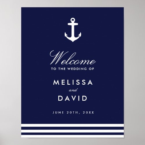 Nautical Welcome Sign 11x14