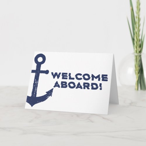 Nautical Welcome to the Team New Employee Card