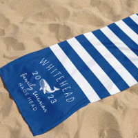 Nautical Whale Blue Monogram